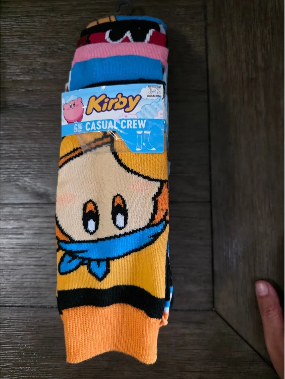 NWT Nintendo Kirby 6-Pair Casual Crew Socks Set hit mid calf